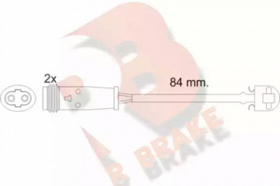 R BRAKE 610484rb -  Сигнализатор, износ тормозных колодок
